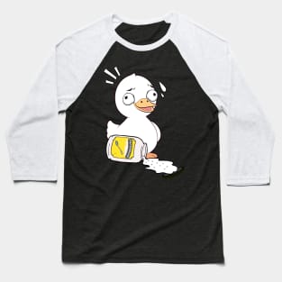 Funny duck spilled mayonnaise Baseball T-Shirt